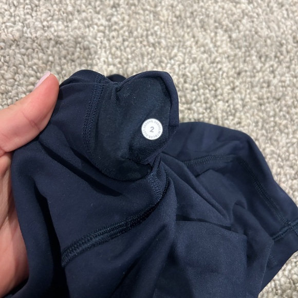 NWOT Lululemon University of Michigan Biker Shorts - Picture 3 of 4